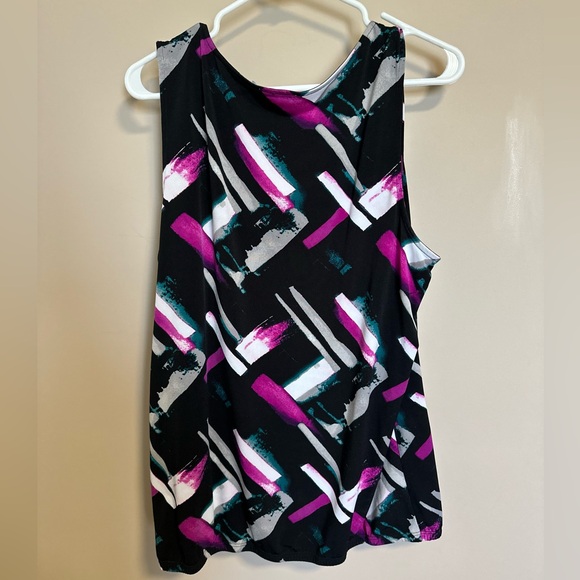 182 Ricki's Sleeveless Embellished Collar Blouse - Picture 4 of 4